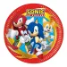Set de 8 farfurii de hârtie Sonic ariciul, 23 cm
