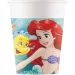 Set de 8 pahare de hârtie Ariel, mica sirenă, 200ml