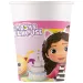 Set de 8 pahare de hârtie Gabi pentru casă de păpuși, 200ml