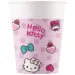 Set de 8 pahare de hârtie Hello Kitty 200ml
