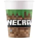 Set de 8 pahare de hârtie Minecraft 200ml