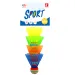 Set de badminton colorat cu 4 piese