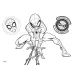 Set de colorat Spiderman XXL 54x47cm