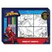 Set de colorat Spiderman cu 4 markere