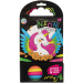 Set de colorat cu 40 de pagini, cu modele cu unicorni și prințese, include 5 markere neon