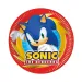 Set de farfurii de hârtie Sonic ariciul, 8 bucăți, 20 cm