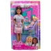 Set de joacă Barbie carieră dentist cu păr șaten - Mattel