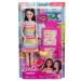 Set de joacă Barbie profesoară cu păpușă carieră și copil cu păr blond - Mattel