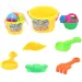 Set de nisip cu 7 piese cu găleată