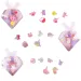 Set de ondulare în diferite variante, în cutie de formă diamant, 1buc.