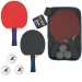 Set de ping-pong Adrenix în husă cu 3 mingi