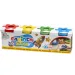 Set de plastilină Doughy pentru modelaj în borcane 4x110 g - Carioca