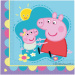 Set de șervețele de hârtie Peppa Pig - cu 2 straturi, 33 x 33 cm, 20 buc.