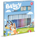 Set de ștampile Bluey cu carioci, 18 piese - Multiprint