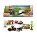 Set fermă cu grajd și tractor, 7 piese