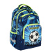 Spirit: Rucsac/ghiozdan școlar rotunjit cu imprimeu 3D fotbal, 34x26x44 cm