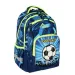 Spirit: Rucsac/ghiozdan școlar rotunjit cu imprimeu 3D fotbal, 34x26x44 cm imaginea 1