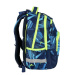 Spirit: Rucsac/ghiozdan școlar rotunjit cu imprimeu 3D fotbal, 34x26x44 cm