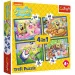 SpongeBob 4 în 1 puzzle de 35-48-54-70 piese - Trefl