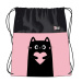 St.Right Purrfect Love sac tip șnur, sac de sport 34x43 cm
