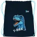 St.Right Sac de sport albastru cu T-Rex, 34x43 cm