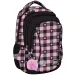 St.Right ghiozdan școlar, rucsac roz-negru cu model de inimioare BP26 39x27x17cm