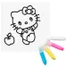 Sticker Art: Set de abțibilduri de colorat Hello Kitty, mai multe modele, 1 buc - Comansi