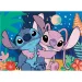 Stitch 2 în 1 puzzle cu 24 piese și carte de colorat 35x25cm - Lisciani