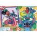 Stitch 2 în 1 puzzle de 250 piese și carte de colorat 50x35cm - Lisciani