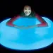 Super Glo Wubble minge cu bule luminoase de culoare albastră 75cm