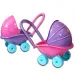 Cărucior pentru păpuşi cu parasol - D. Toys
