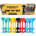 Tossit Family Pack – Roșu, Turcoaz, Albastru, Galben, joc de darts cu ventuze