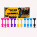 Tossit Family Pack – joc de darts cu ventuze roz, mov, albastru și galben
