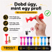 Tossit Family Pack – joc de darts cu ventuze roz, mov, albastru și galben