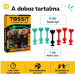 Tossit Starter Pack – joc de darts cu ventuze din silicon, roșu-turcoaz
