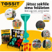 Tossit Starter Pack – joc de darts cu ventuze din silicon, roșu-turcoaz