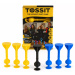 Tossit Starter Pack - joc de darts cu ventuze din silicon, albastru-galben