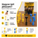 Tossit Starter Pack - joc de darts cu ventuze din silicon, albastru-galben