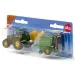 Tractor John Deere SIKU cu presă de balotat rotundă 1/72