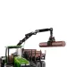 Tractor de transport bușteni John Deere SIKU 1/50