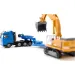 Transportor greu SIKU MAN cu excavator Liebherr 1/87