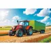 Utilaje agricole: Tractor cu remorcă puzzle de 100 de piese - Trefl