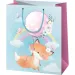Vulpe drăguță pe cer model mare sac de cadouri exclusiv 27x14x33cm