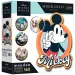 Wood Craft: Disney - Retro Mickey Mouse puzzle din lemn premium de 160 de piese - Trefl
