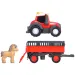 ABC Massey tractor de transport pentru animale cu cal - Simba Toys imaginea 5