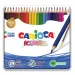 Acuarelă creioane colorate 24 bucăți set în cutie metal - Carioca