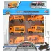Alloy Car: 6 bucăți set camion de constructii 8cm