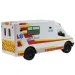 Ambulance Telecomanda RC Ambulanta alba cu efecte de lumina 2.4GHz Scara 1/12 30cm