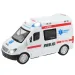 Ambulanță cu efecte de lumină cu telecomandă RC Scara 1/48 27 MHz 23cm