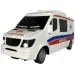 Ambulanță cu telecomandă RC cu lumină 27MHz 1/32 scară 25cm